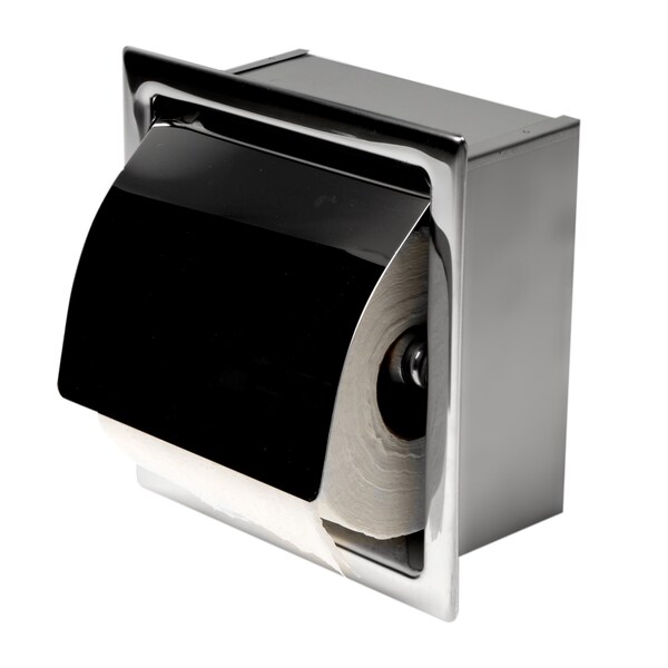 Alfi Brand ALFI brand ABTP77-PSS Polished Stainless Steel Recessed Toilet Paper Holder with Cover - ABTP77-PSS
