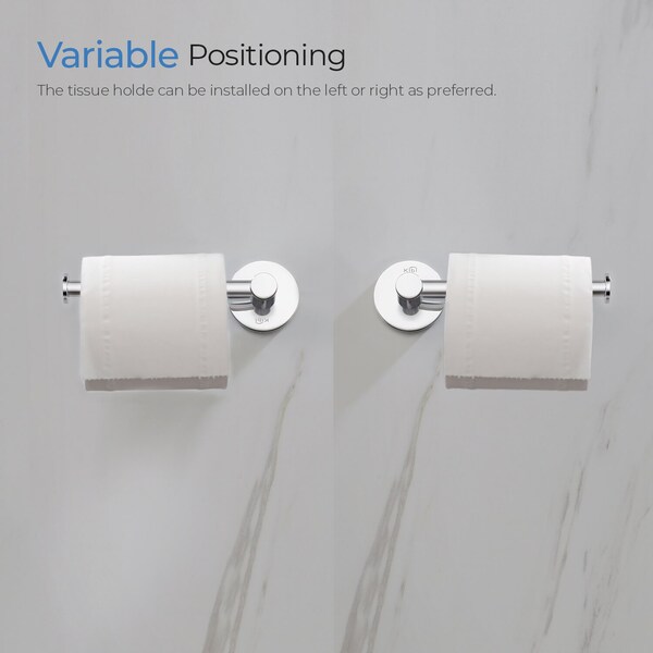 Kibi Circular Bathroom Toilet Paper Holder - KBA1402CH