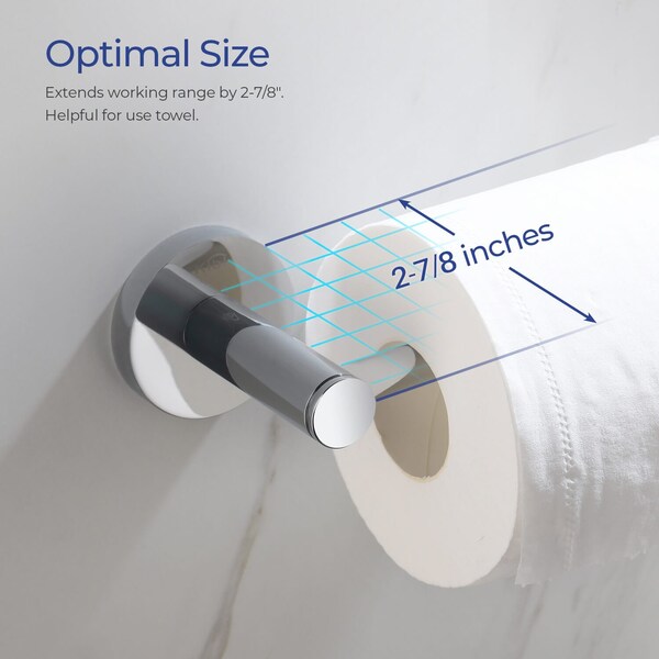 Kibi Circular Bathroom Toilet Paper Holder - KBA1402CH