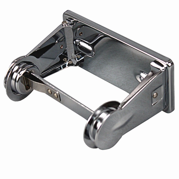 Impact Products Single Roll Toilet Tissue Dispenser, 6.5 x 4.5 x 2.75, Chrome, PK12 - IMP 2500