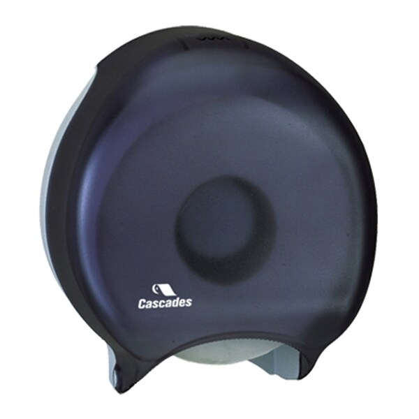 Cascades Pro Universal Bath Tissue Dispenser Black Single 9 in. Jumbo Roll - DB09