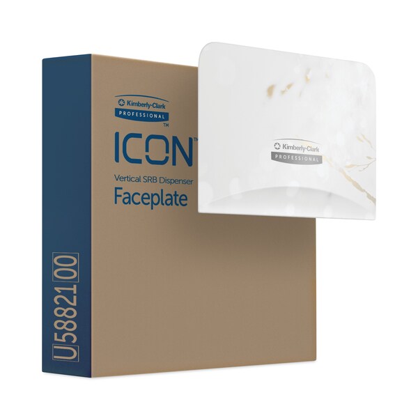 Kimberly-Clark Professional ICON Faceplate for Coreless Standard Roll Toilet Paper Dispenser, 4.25 x 6 x 1.5, Cherry Blossom - 58821