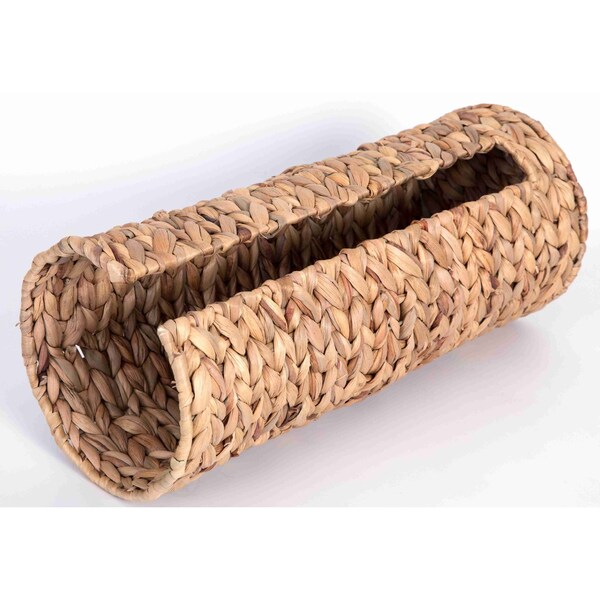 Vintiquewise Wicker Water Hyacinth Tall Toilet Tissue Paper Holder for 4 wide rolls - QI003630