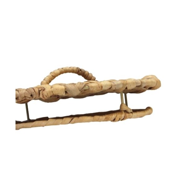 Vintiquewise Wicker Water Hyacinth Tall Toilet Tissue Paper Holder for 4 wide rolls - QI003630