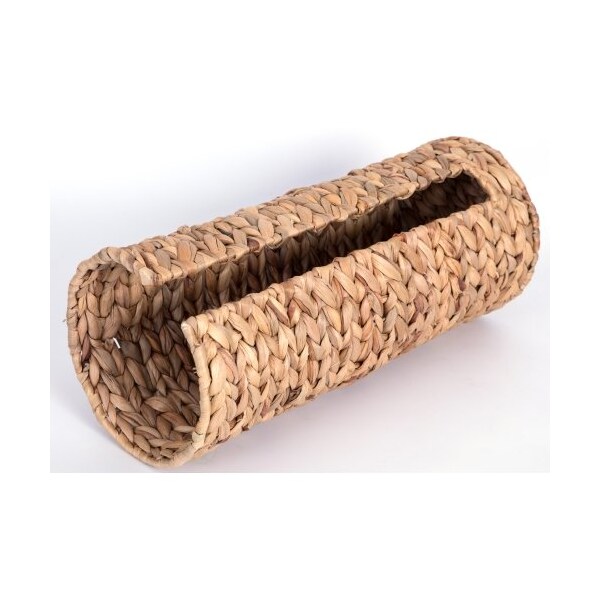 Vintiquewise Wicker Water Hyacinth Tall Toilet Tissue Paper Holder for 4 wide rolls - QI003630