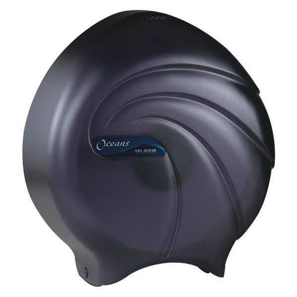 Partners Brand Single Jumbo Bathroom Tissue Dispenser, 11 1/2" x 11" x 5", Black, 1/Case - TTD100