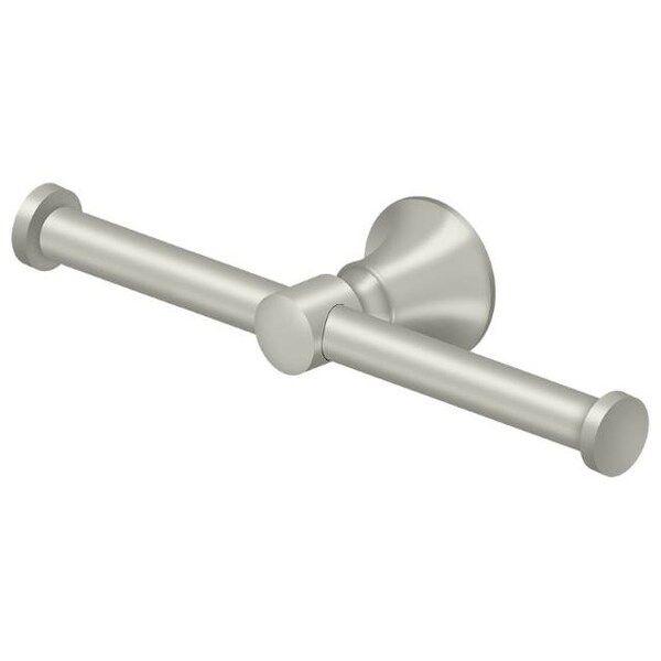 Deltana Double Toilet Paper Holder 88 Series Satin Nickel - 88DTPH-15