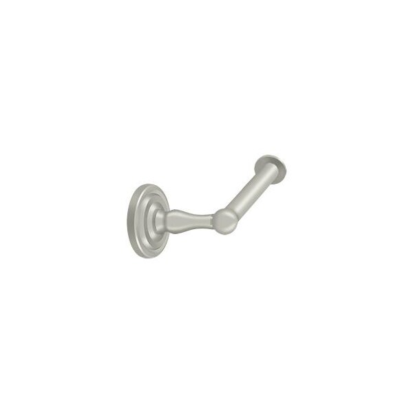 Deltana Toilet Paper Holder, Single Post " L", R-Series Satin Nickel - R2001-U15