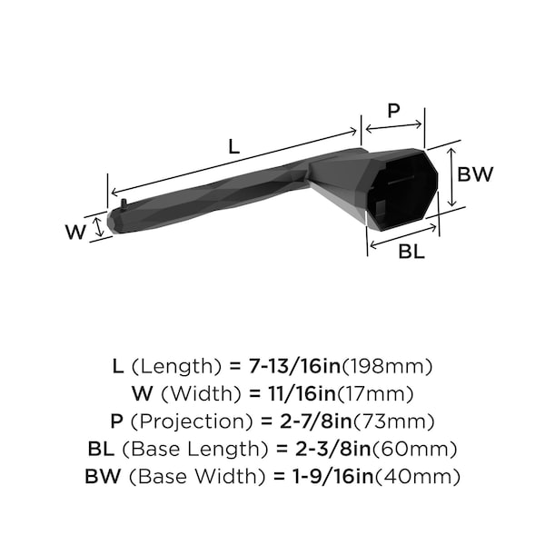 Amerock St. Vincent Matte Black Contemporary Single Post Toilet Paper Holder - BH36041MB