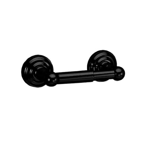 Orca Hardware Toilet Paper Holder With Plastic Tube, BL Black Finish - 9152-BL