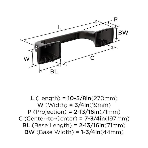 Amerock Highland Ridge Oil Rubbed Bronze Transitional Pivoting Double Post Toilet Paper Holder - BH36011ORB