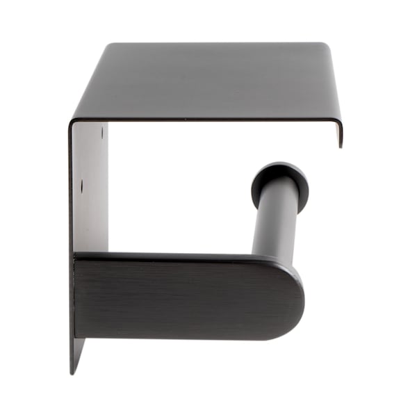 Alfi Brand Brushed Black PVD Stainless Steel Toilet Paper Holder with Shelf - ABTPP66-BB