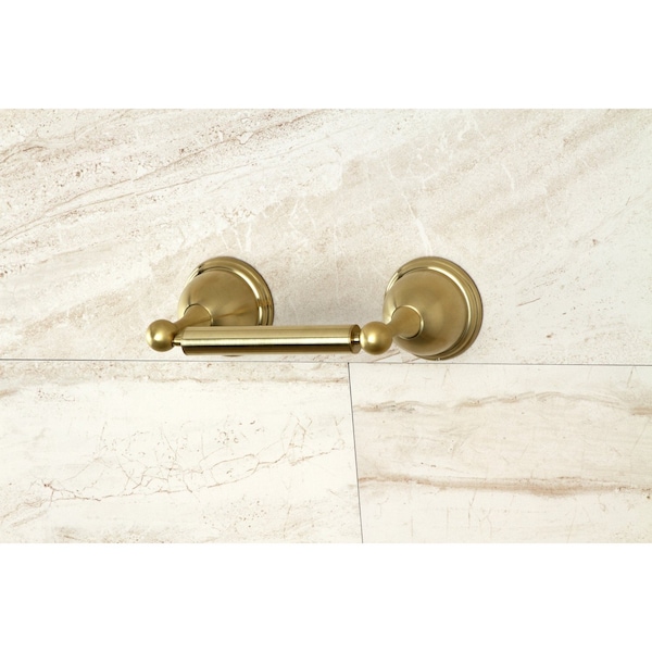 Kingston Brass Toilet Paper Holder, Brushed Brass - BA3968BB