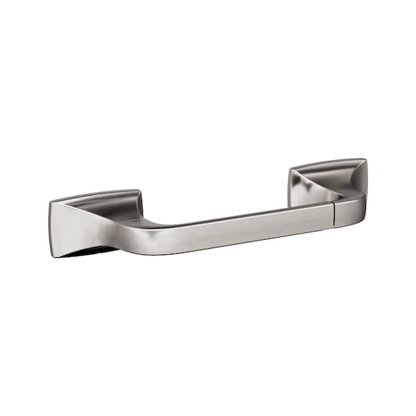 Amerock Highland Ridge Brushed Nickel Transitional Pivoting Double Post Toilet Paper Holder - BH36011G10