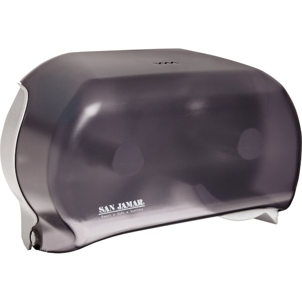 Partners Brand Twin Bathroom Tissue Dispenser, Black, 1/Case - TTD106