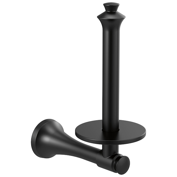 Delta Delta Dorval Vertical Toilet Paper Holder, Black - 756505-BL