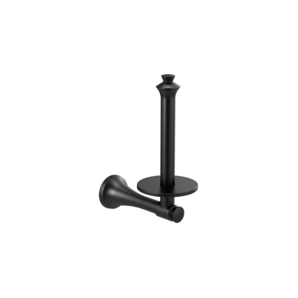 Delta Delta Dorval Vertical Toilet Paper Holder, Black - 756505-BL