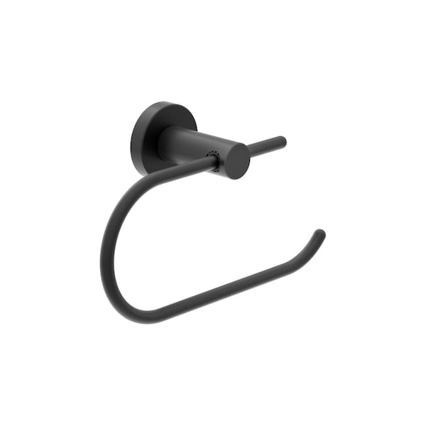 Symmons Dia Wall Mounted Hook Toilet Paper Holder in Matte Black - 353TP-MB