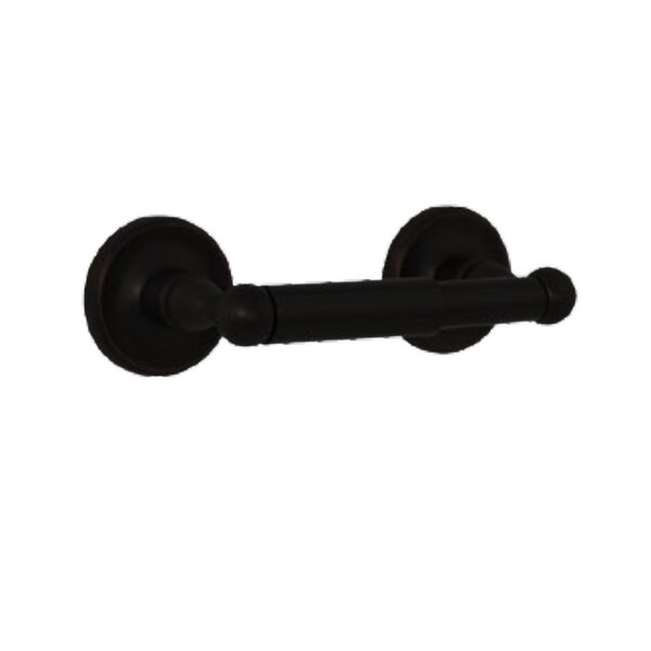 Orca Hardware Toilet Paper Holder With Plastic Tube, BL Black Finish - 4852-BL