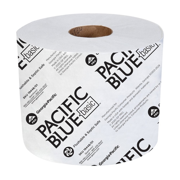Georgia-Pacific Envision, Standard Core, 2 Ply, 1000 Sheets, White, 48 PK - 19448/01