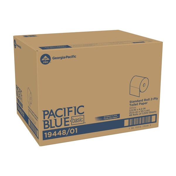 Georgia-Pacific Envision, Standard Core, 2 Ply, 1000 Sheets, White, 48 PK - 19448/01