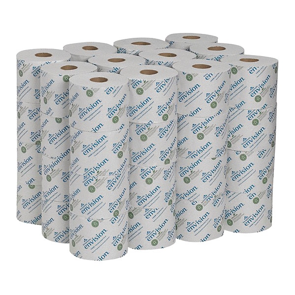 Georgia-Pacific Envision, Standard Core, 1 Ply, 1500 Sheets, White, 48 PK - 14448/01