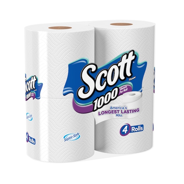 Scott Scott Bathroom Tissue White 1000 Fsc Mix Sgsna-Coc-005460, PK48 - 10183