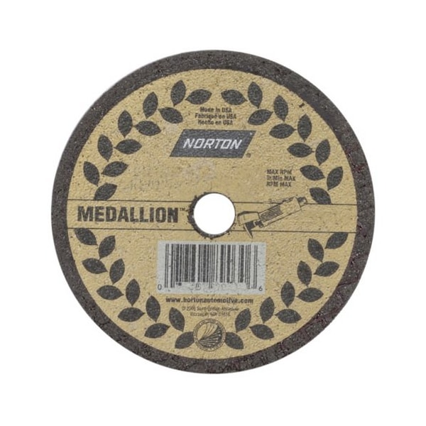 Norton Abrasives T1 - Medallón de 3 pulgadas X 1/32 pulgadas X 3/8 pulgadas, paquete de 5 - 7660789032