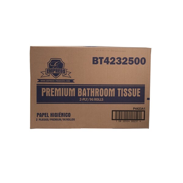 Empress Premium Virgin Bath Tissue 4 in. X 3.25 in. 2-Ply White, 96PK - BT 4232500