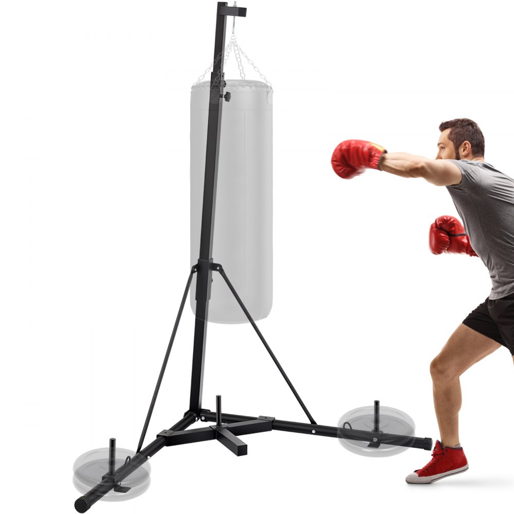 VEVOR Heavy Bag Stand Free Standing Punching Punch Bracket Station Boxing Stand Height Adjustable Folding Boxing Bag Stand for Home Fitness (Heavy Bag Stand) - R17ZDSDJ000000001V0