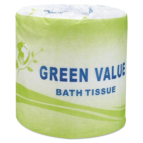 Gen Standard Bath Tissue, Septic Safe, 2-Ply, White, 420 Sheets/Roll, 96PK - TP002