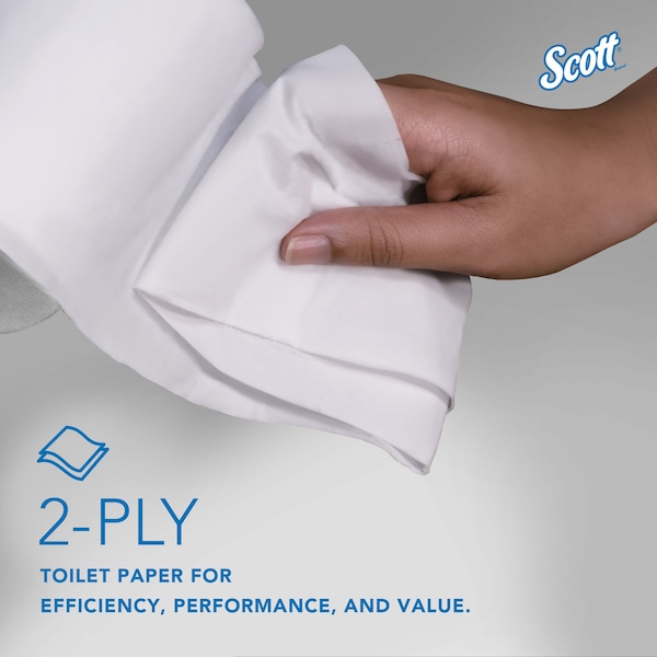Kimberly-Clark Professional Coreless High-Capacity Standard Roll Toilet Paper, 2-Ply, White, (1,000 Sheets/Roll, 36 Rolls) - 04007