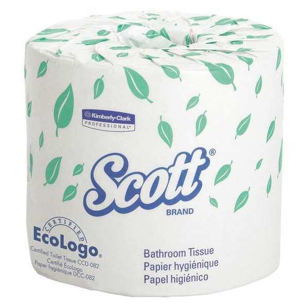 Kimberly-Clark Professional Bathroom Tissue, Standard, 1 Ply, 1210 Sheets, White, 80 PK - 05102