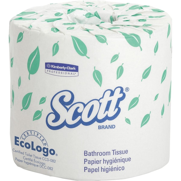 Kimberly-Clark Professional Bathroom Tissue, Standard, 1 Ply, 1210 Sheets, White, 80 PK - 05102