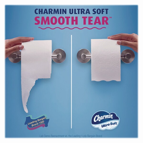 Charmin Ultra Soft Bathroom Tissue, Septic Safe, 2-Ply, White, 336 Sheets/Roll, 12PK - 08471