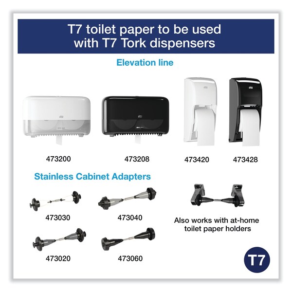 Tork Tissues, 750/Roll Sheets, White, 36 PK - 472884