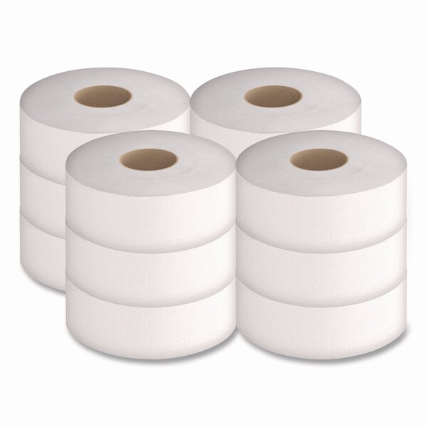 Cascades Pro Select Jumbo Bath Tissue, Septic-Safe, 1-Ply, White, 3.3 in. x 2,000 ft, 12PK - B212