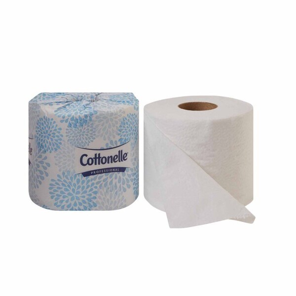 Kleenex Cottonelle Professional Toilet Tissue White 2-Ply Standard Size Cored Roll 451 Sheets 4 X 4 Inch - 17713