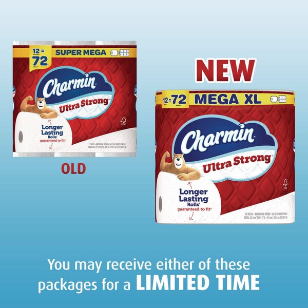 Charmin Ultra Strong Bathroom Tissue, Septic Safe, 2-Ply, White, 363 Sheets/Roll, 18PK - 34498/4308