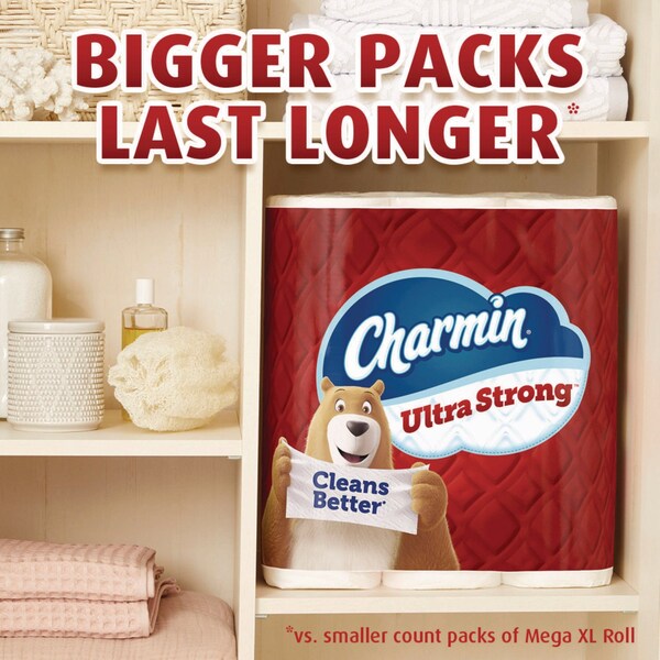Charmin Ultra Strong Bathroom Tissue, Septic Safe, 2-Ply, White, 363 Sheets/Roll, 18PK - 34498/4308