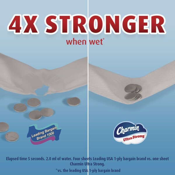 Charmin Ultra Strong Bathroom Tissue, Septic Safe, 2-Ply, White, 363 Sheets/Roll, 18PK - 34498/4308