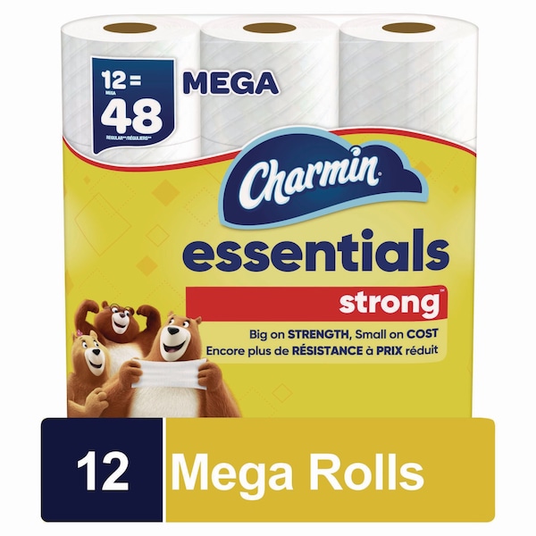Charmin Toilet, 1 Ply, 429/Roll Sheets, White, 48 PK - 80370672