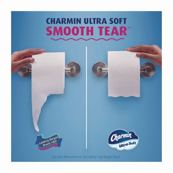Charmin Ultra Soft Bathroom Tissue, Septic Safe, 2-Ply, White, 336 Sheets/Roll, 6PK - 84670/61790