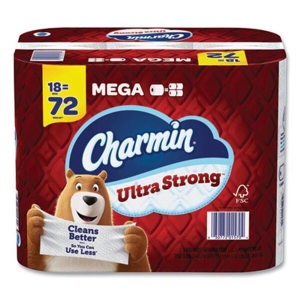 D2D Technologies 1-18MR White Ultra Strong Bathroom Tissue, 242 Count, Pack of 18 - D23750476