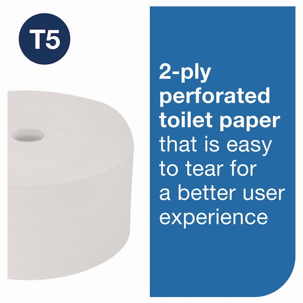 Tork OptiServe High-Capacity Coreless Toilet Paper, 2-Ply, White, 1,500 Sheets, 18PK - 472887