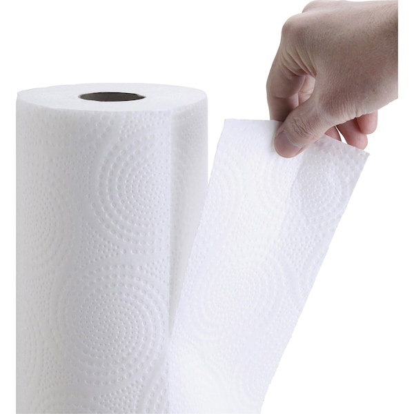 Genuine Joe Genuine Joe Perforated Roll Paper Towels, 2 Ply, 170 Sheets, 58.4ft, White, 30 PK - GJO24085