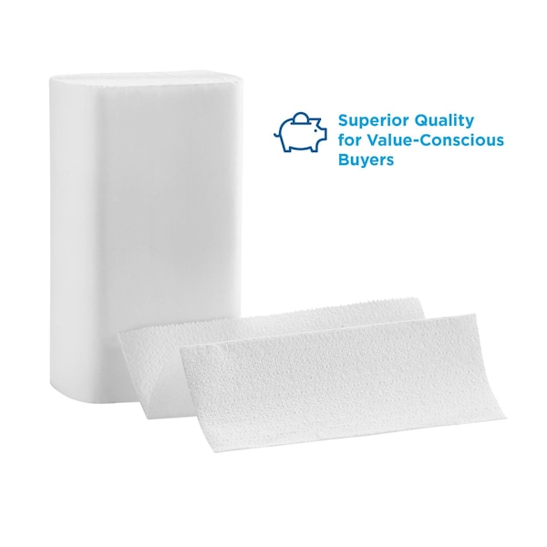 Georgia-Pacific Pacific Blue Select Multifold Paper Towels, 2 Ply, 125 Sheets, White, 16 PK - 21000