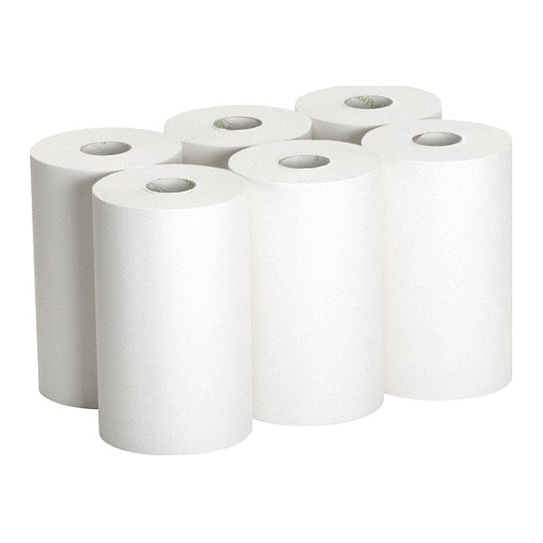 Georgia-Pacific Pacific Blue Ultra Hardwound Paper Towels, 1 Ply, Continuous Roll Sheets, 400 ft, White, 6 PK - 26610