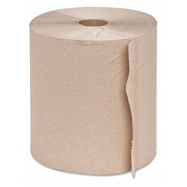 Genuine Joe SKILCRAFT Hardwound Paper Towels, 1 Ply, Continuous Roll Sheets, 800 ft, Natural, 6 PK - GJO22600
