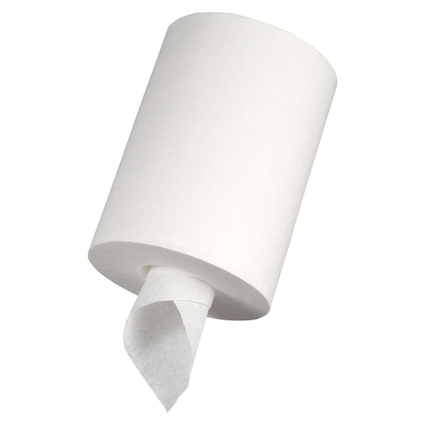 Genuine Joe Center Pull Paper Towels, 2 Ply, 7 7/8 in x 10 in Sheet Size, 600 Sheets/Roll, White, 6 Pack - GJO23600